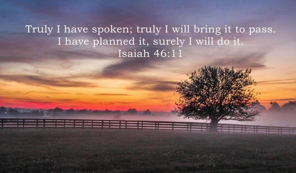 god always does what he promises, gods faithfulness, god's faithfulness, god is fatihful, isaiah 46 11