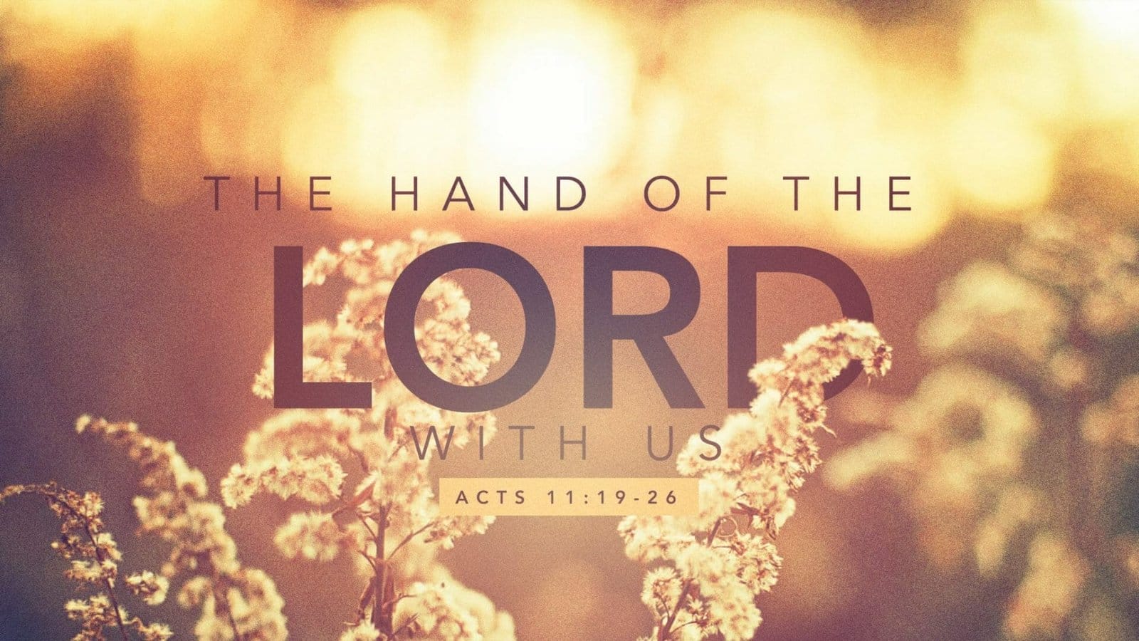 The Hand Of The Lord - Part 1 - Pursuing Intimacy With God