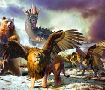 daniel's prophetic vision in daniel 7, daniel's prophetic vision, daniel's vision 4 beasts